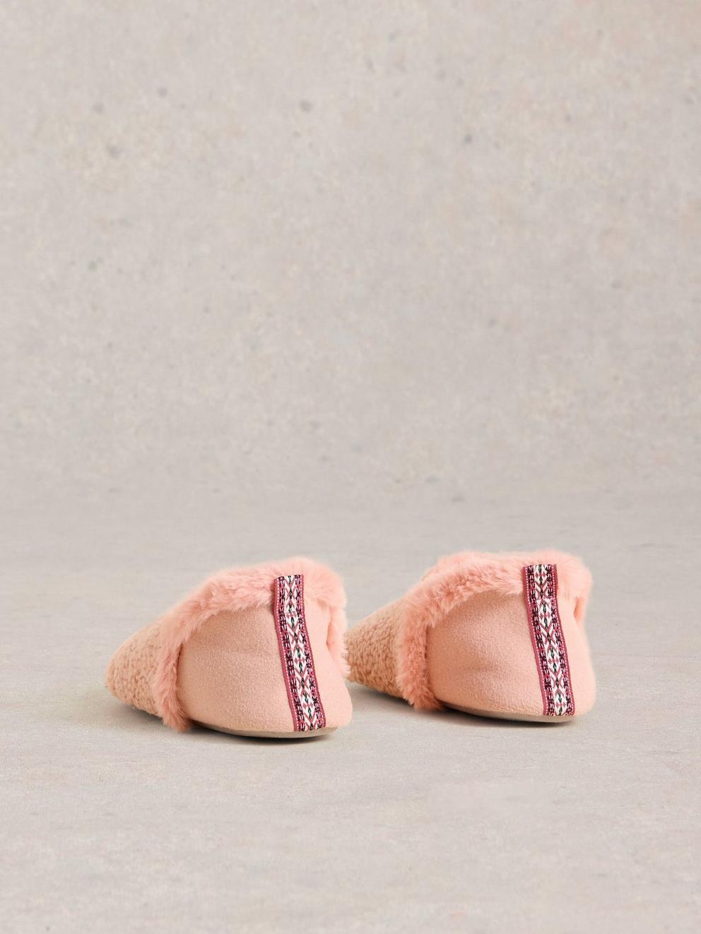 Reya Closed Back Slippers in LGT PINK - FLAT BACK