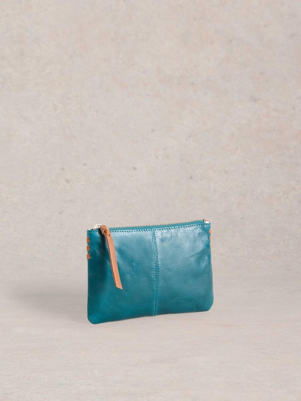 Bella Purse in TEAL MLT - FLAT FRONT