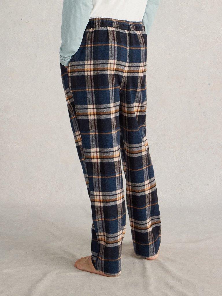 Moorland Flannel PJ Trousers in NAVY MULTI White Stuff