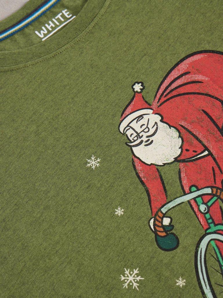 Bicycle Jesus And Santa Christmas Sweater Men's Santa Claus Is