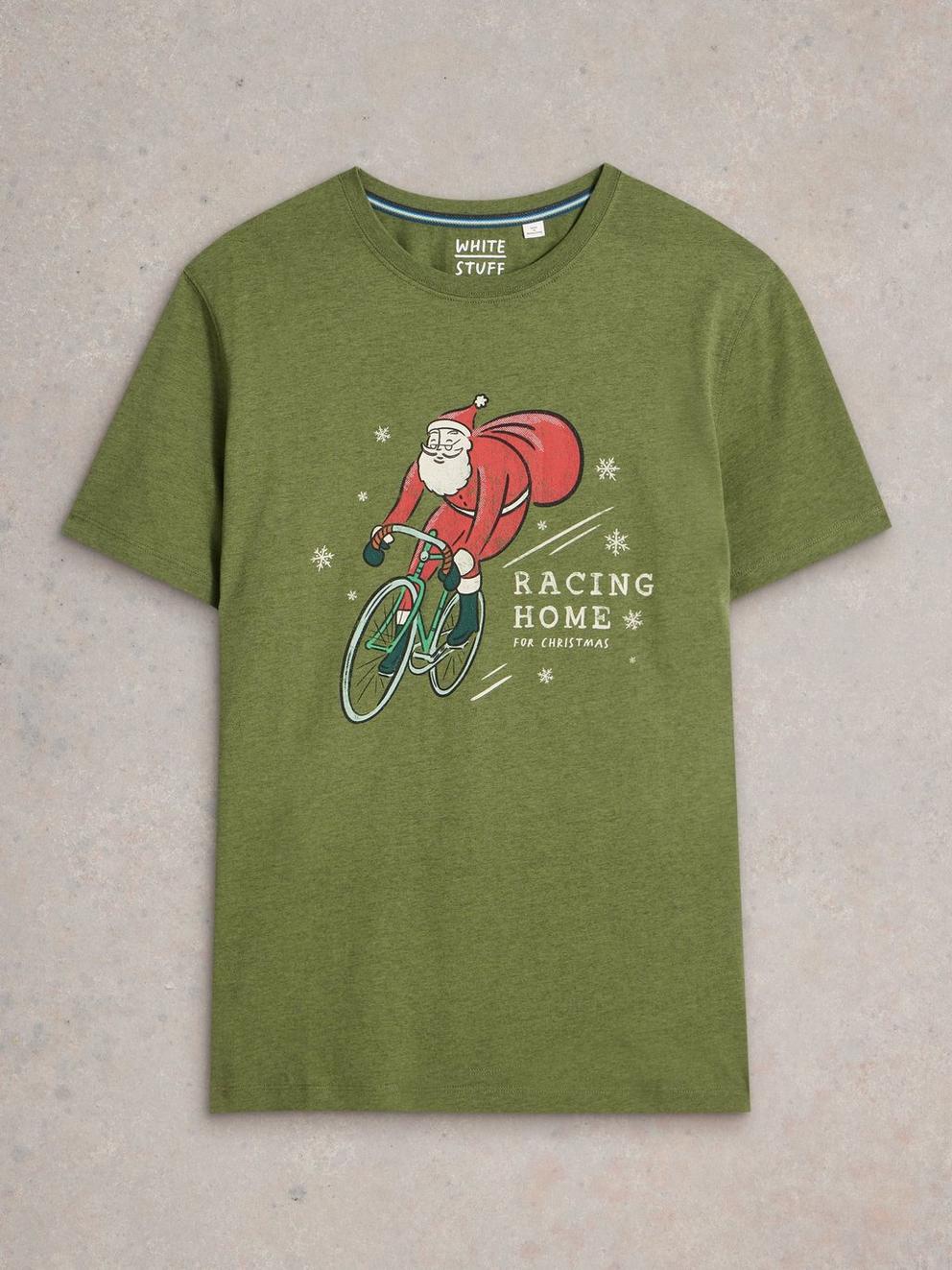 Racing Home Graphic Tee in GREEN PR - FLAT FRONT