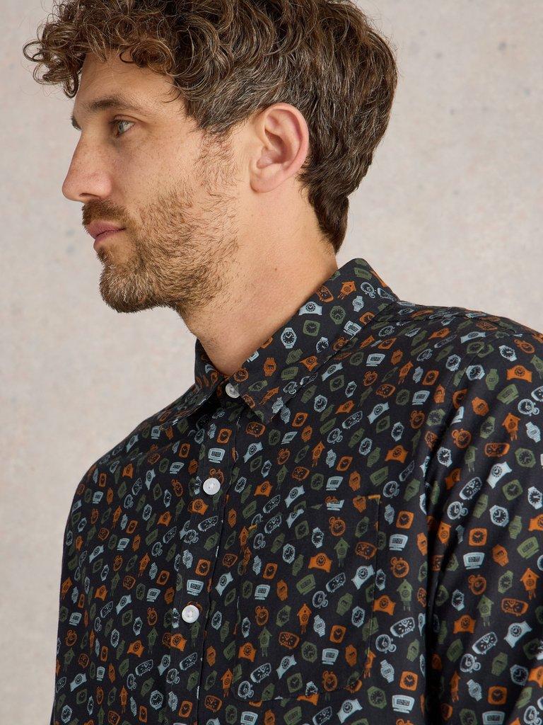 Clock Printed Shirt in NAVY PR - LIFESTYLE