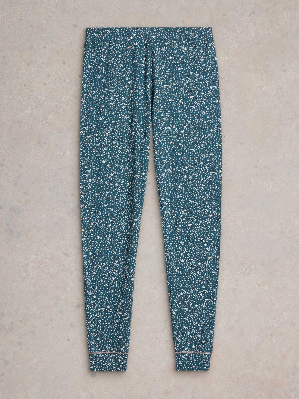 Selena Full Length Jersey Legging in TEAL PR - FLAT FRONT