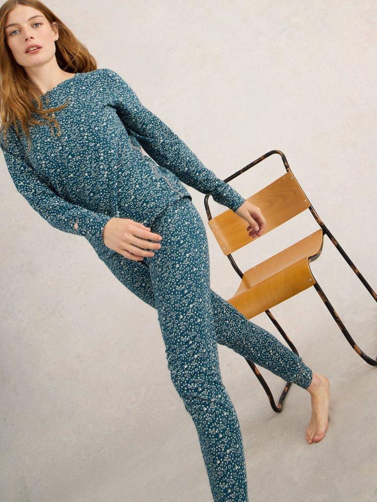 Selena Full Length Jersey Legging in TEAL PR - LIFESTYLE