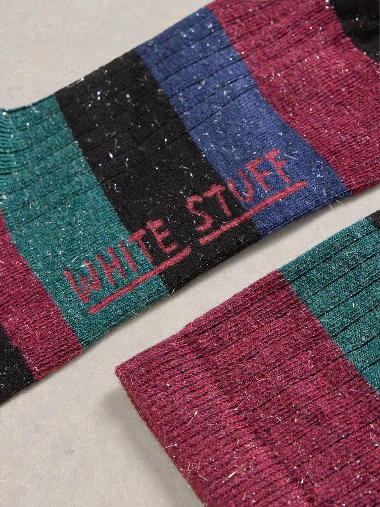 Sparkle Ankle Socks in MIXED MET - FLAT DETAIL