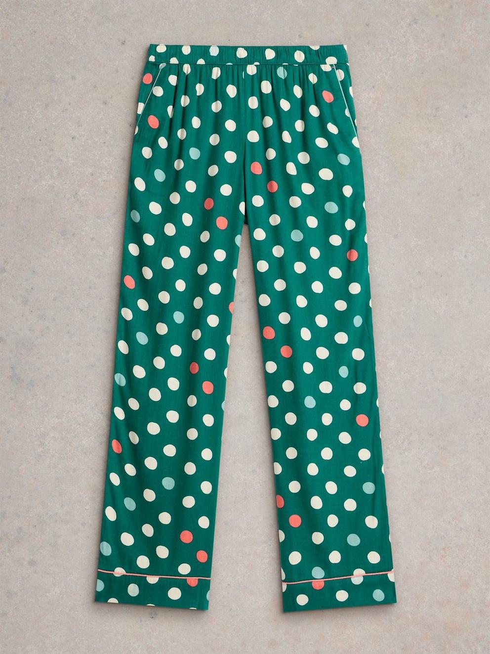 Tessa PJ Set in TEAL MLT - FLAT BACK