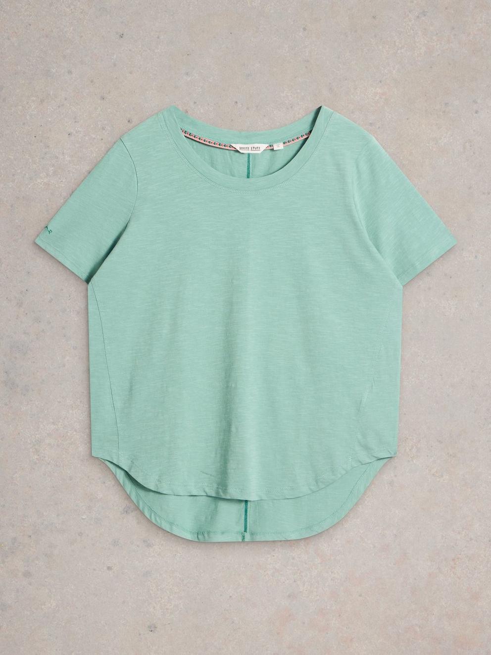 Tessa PJ Set in TEAL MLT - FLAT DETAIL