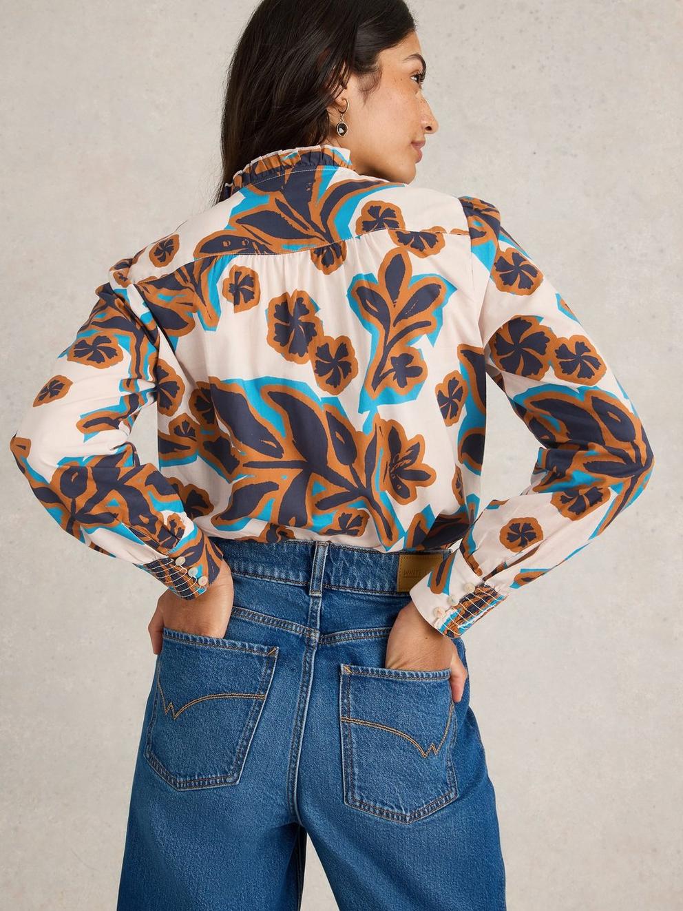 Aster Shirt in PINK PR - MODEL BACK