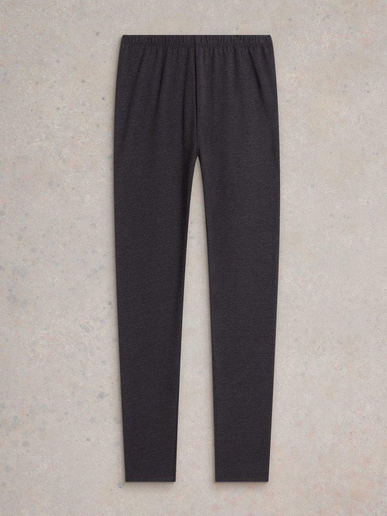 Maddie Ankle Length Legging in GREY MARL - FLAT FRONT
