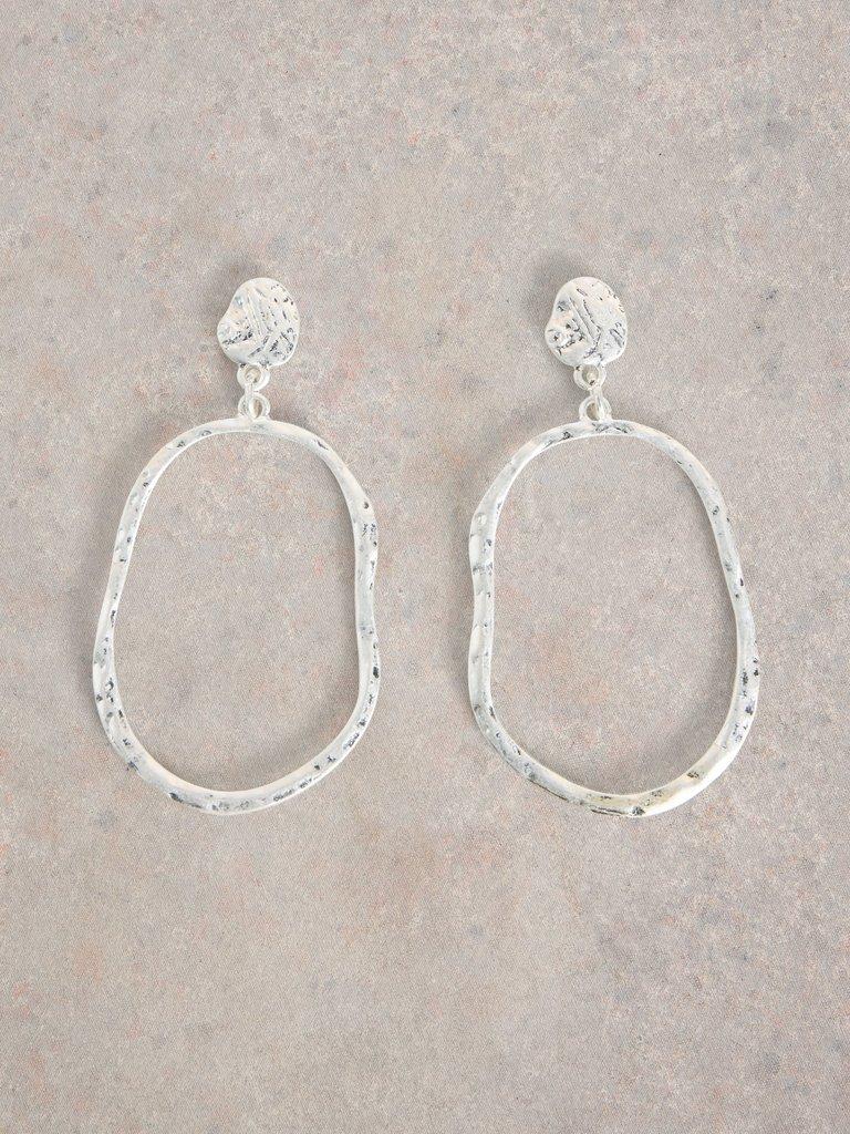 BRYONY HOOP EARRING in SLV TN MET - FLAT FRONT