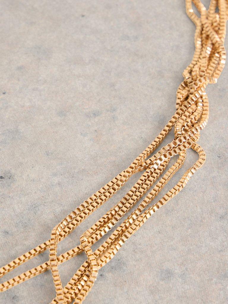 ABELIA CHAIN NECKLACE in GLD TN MET - FLAT DETAIL