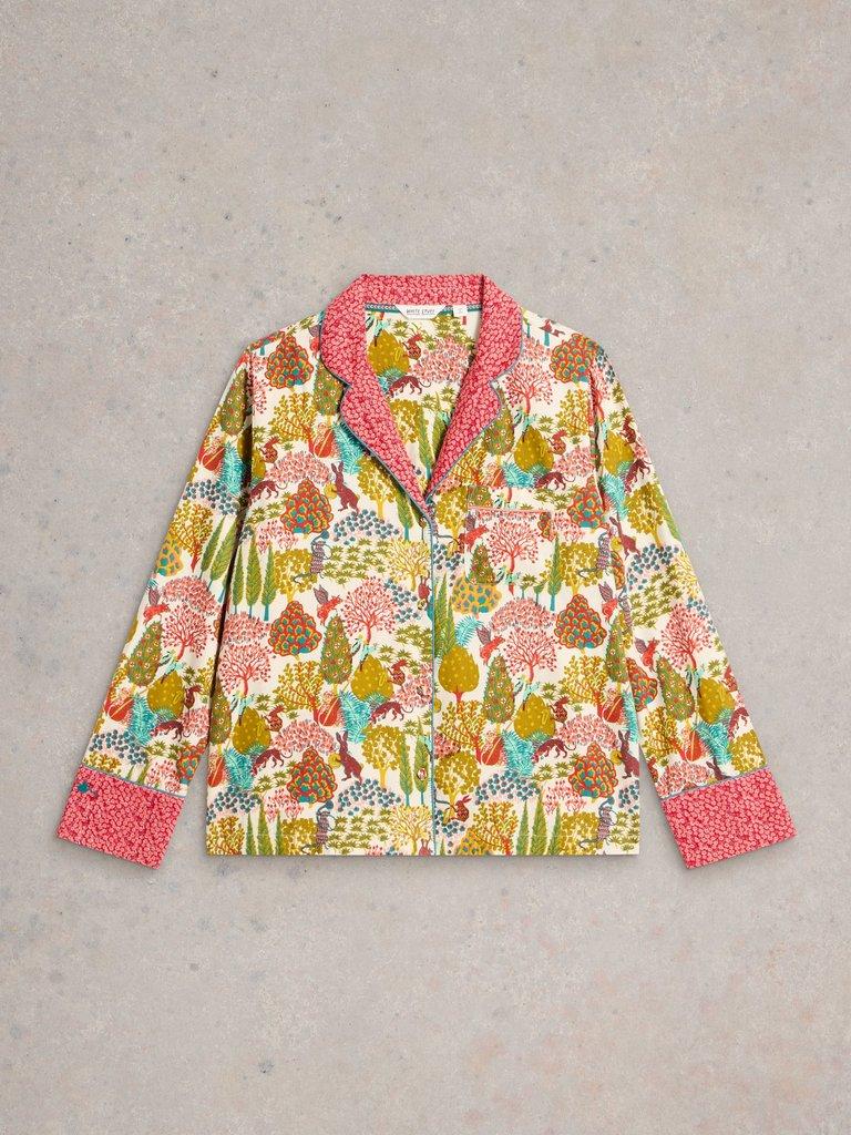 Nina PJ Set in NAT PR - FLAT FRONT