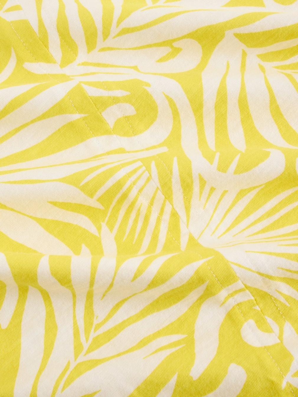 NELLY ORGANIC COTTON TEE in YELLOW PR - FLAT DETAIL