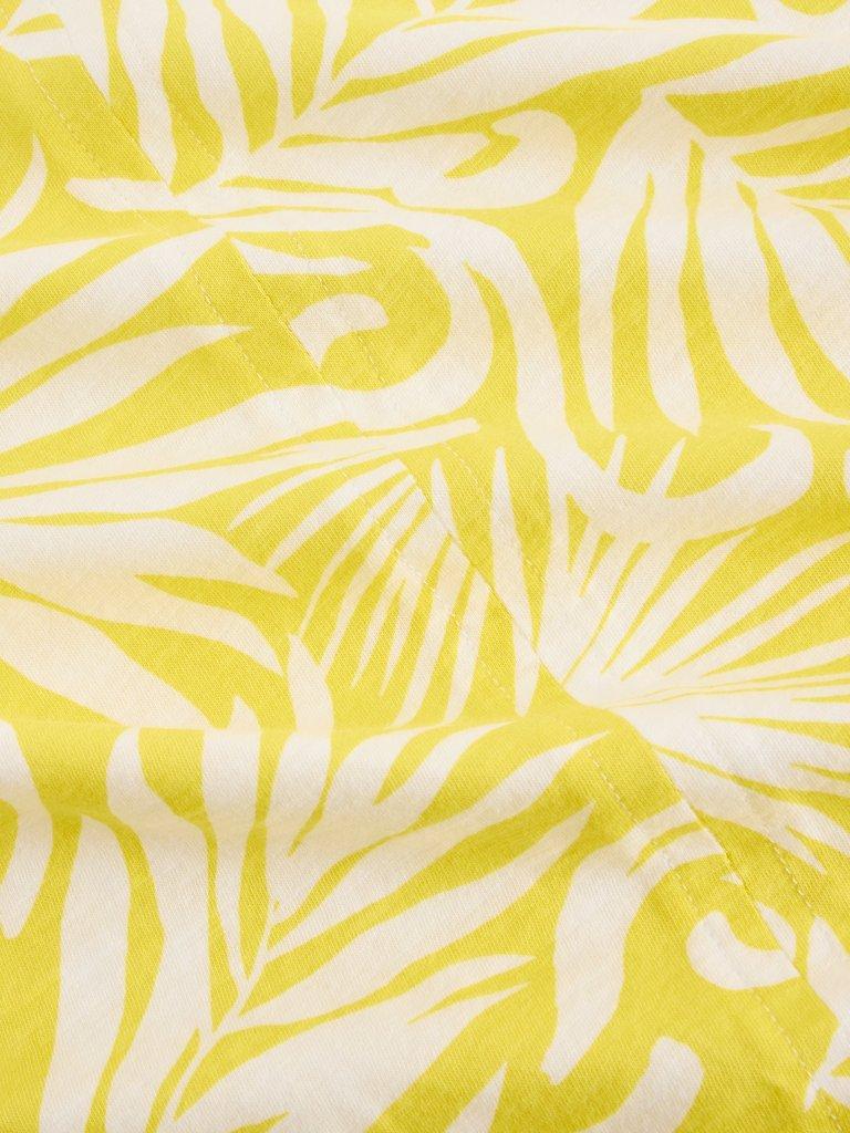 NELLY ORGANIC COTTON TEE in YELLOW PR - FLAT DETAIL