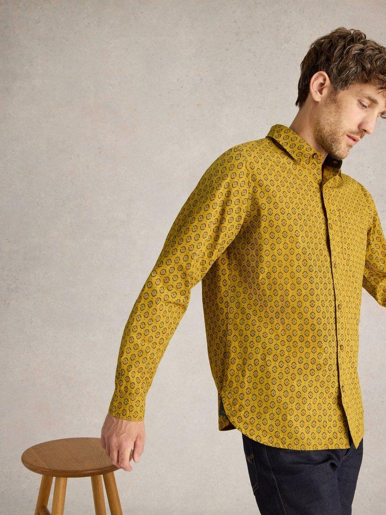 Tile Printed Shirt in YELLOW MLT - LIFESTYLE