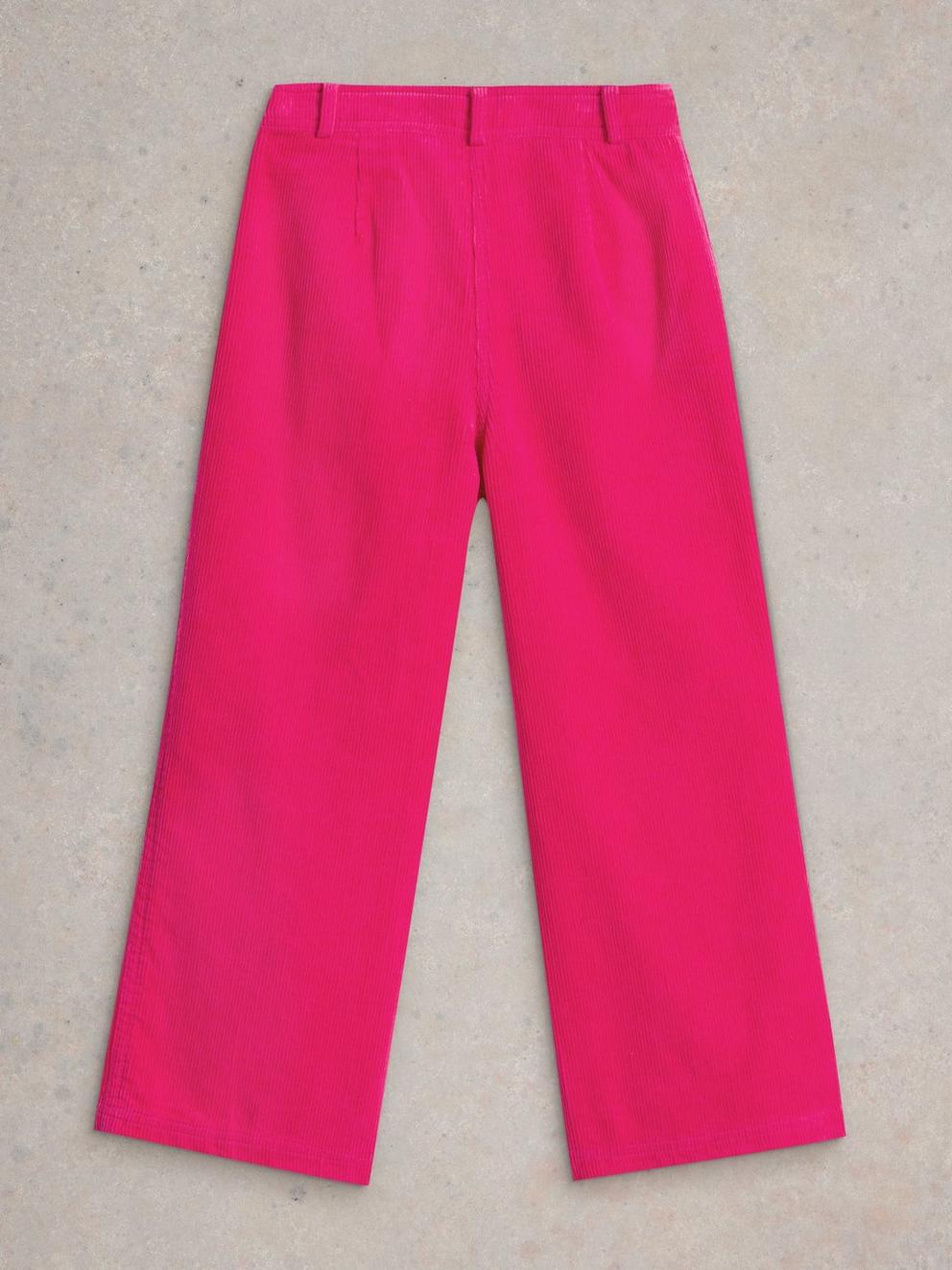 Cord Trouser in BRT PINK - FLAT BACK