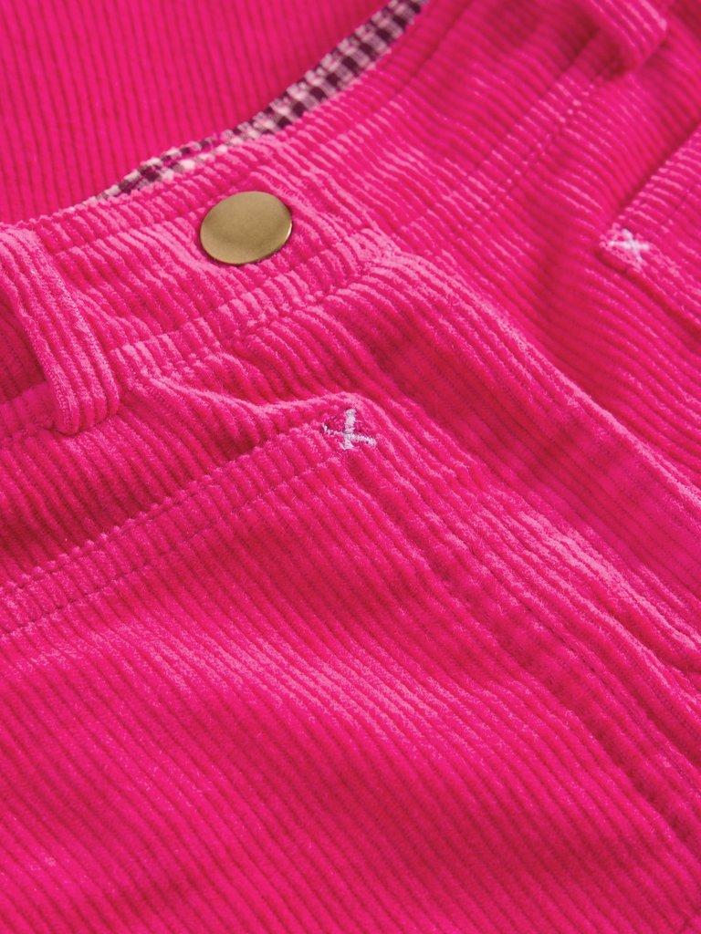 Cord Trouser in BRT PINK - FLAT DETAIL