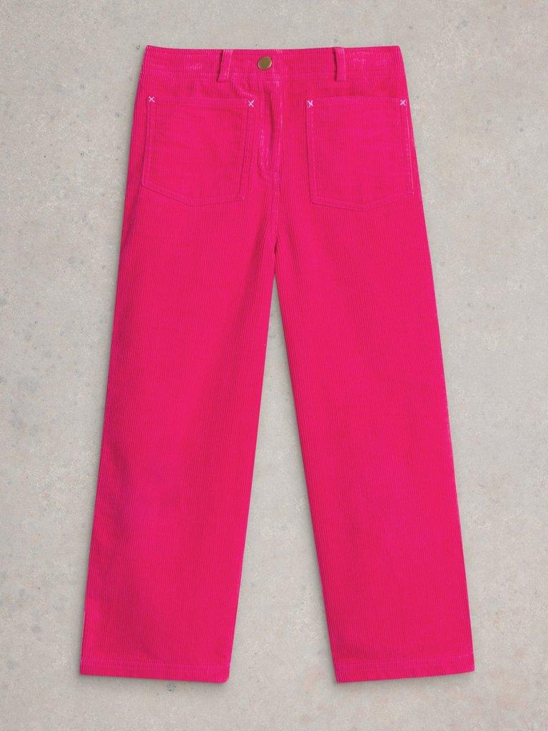 Cord Trouser in BRT PINK - FLAT FRONT