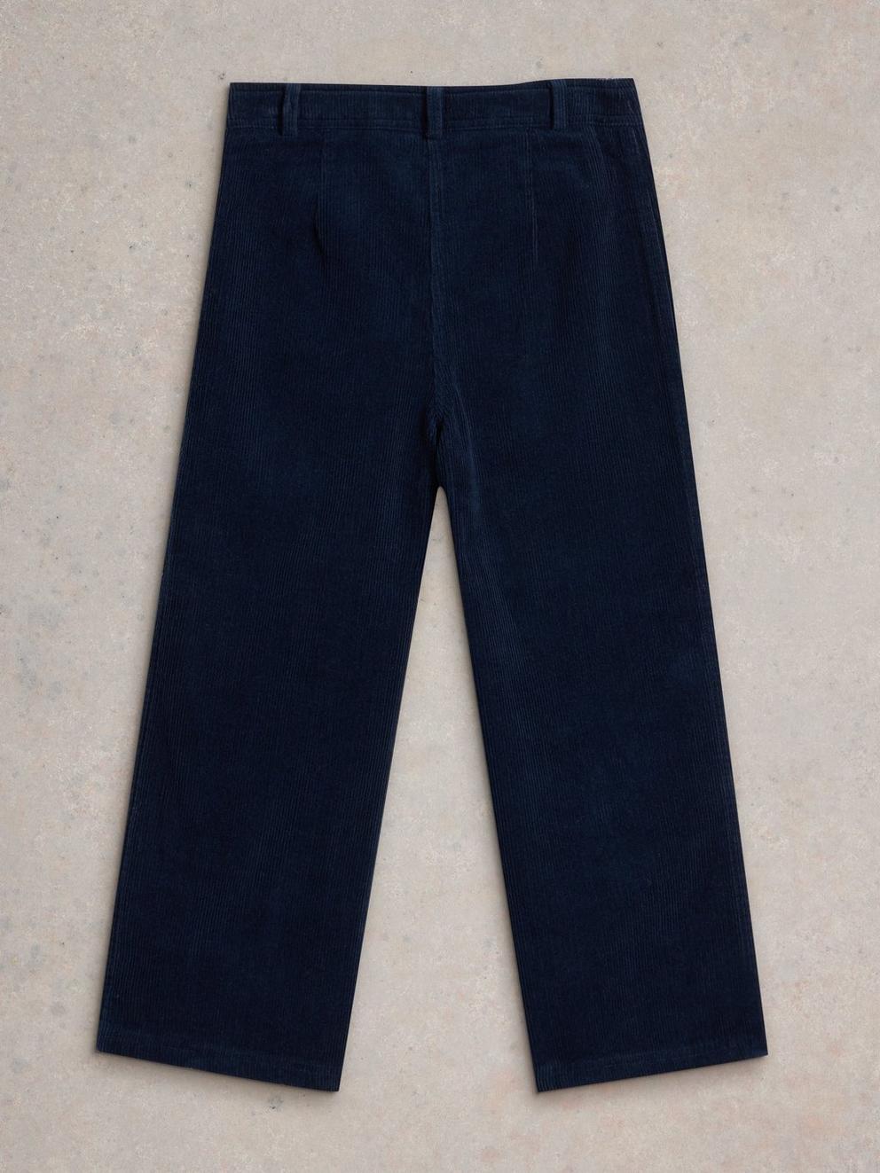 Cord Trouser in DARK NAVY - FLAT BACK