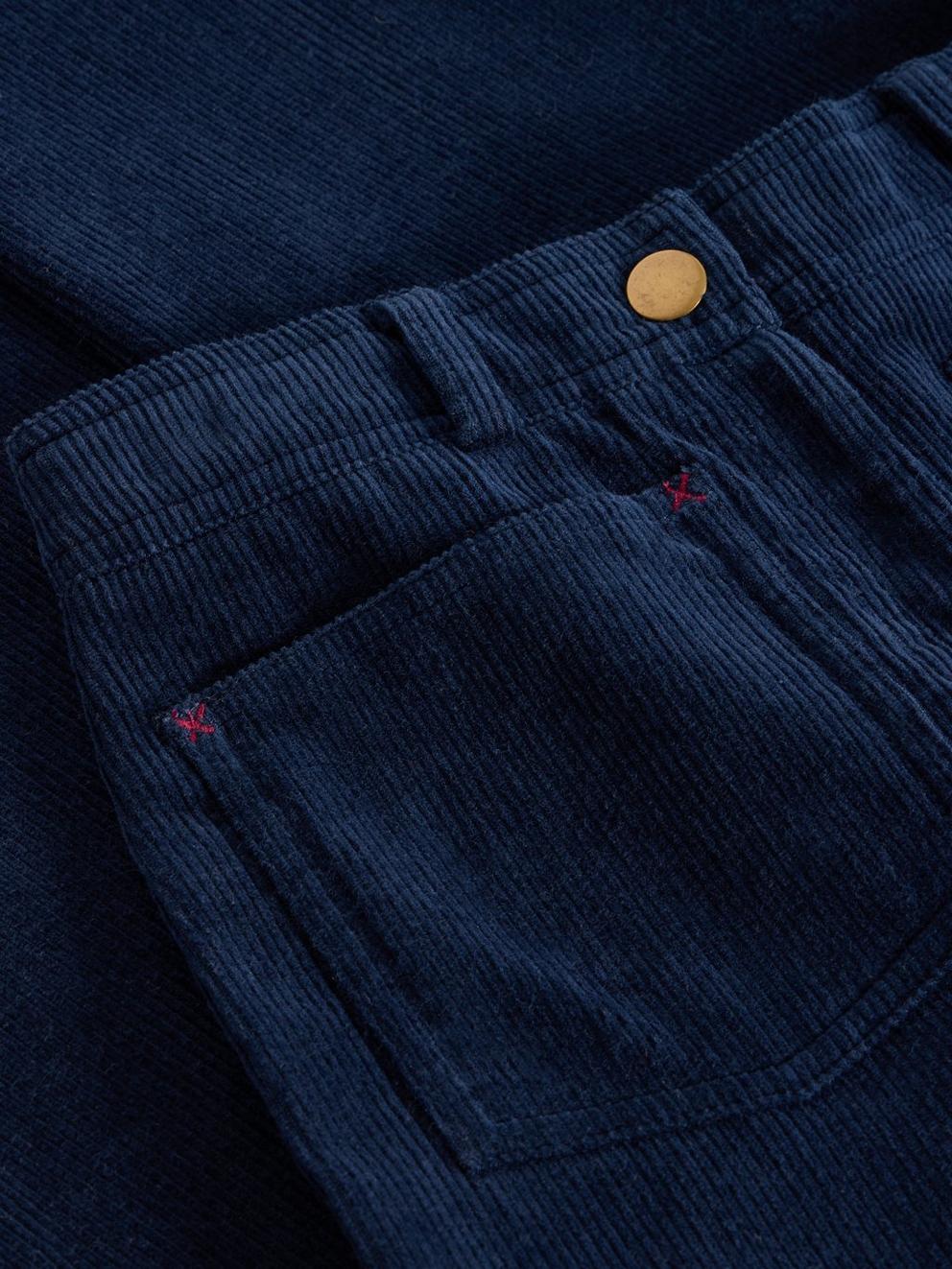 Cord Trouser in DARK NAVY - FLAT DETAIL