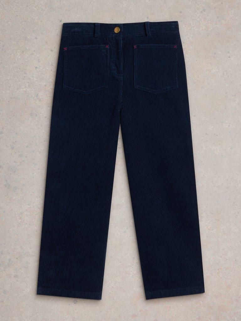 Cord Trouser in DARK NAVY - FLAT FRONT