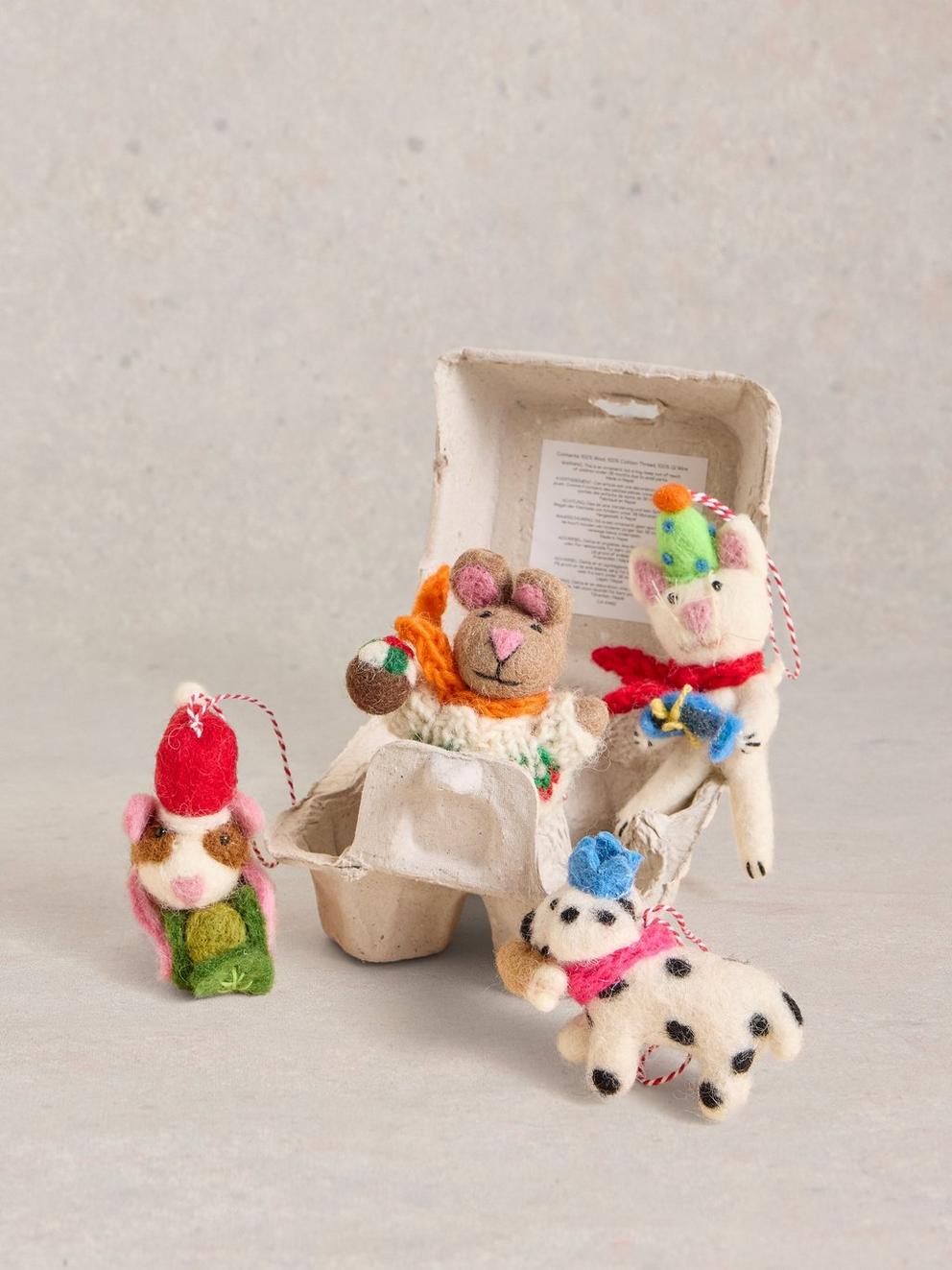 Pet Pals Egg Box in WHITE MLT - FLAT FRONT