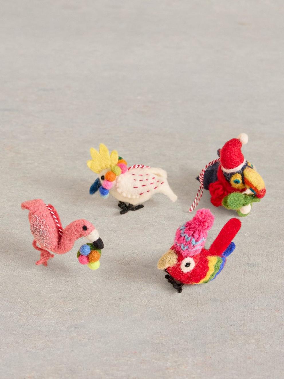 Tropical Birds Egg Box in NAT MLT - FLAT DETAIL