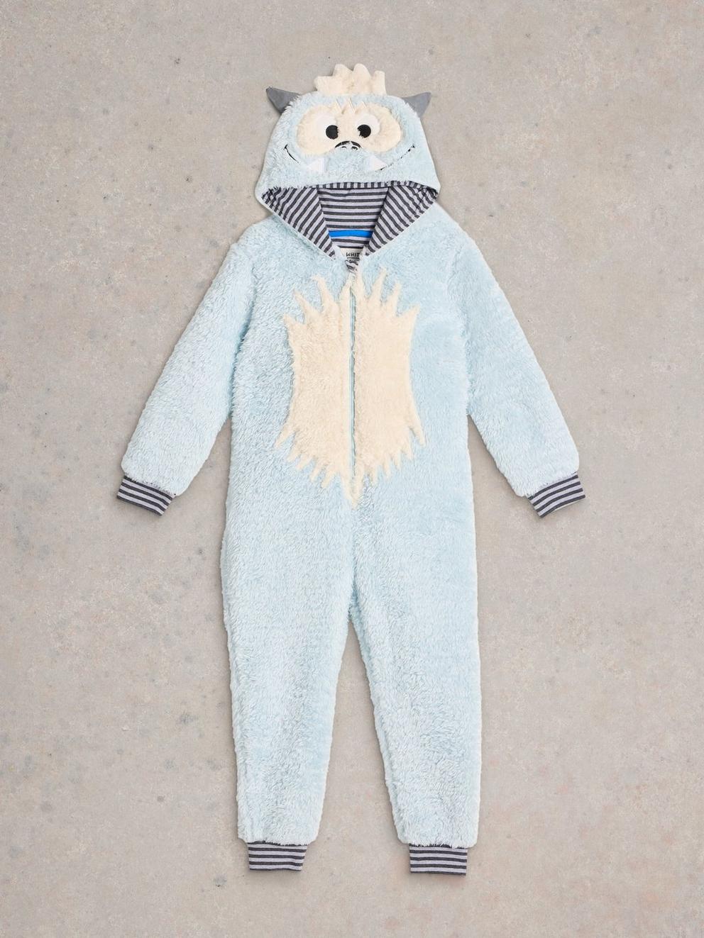Yeti Onesie in LGT GREY - FLAT FRONT