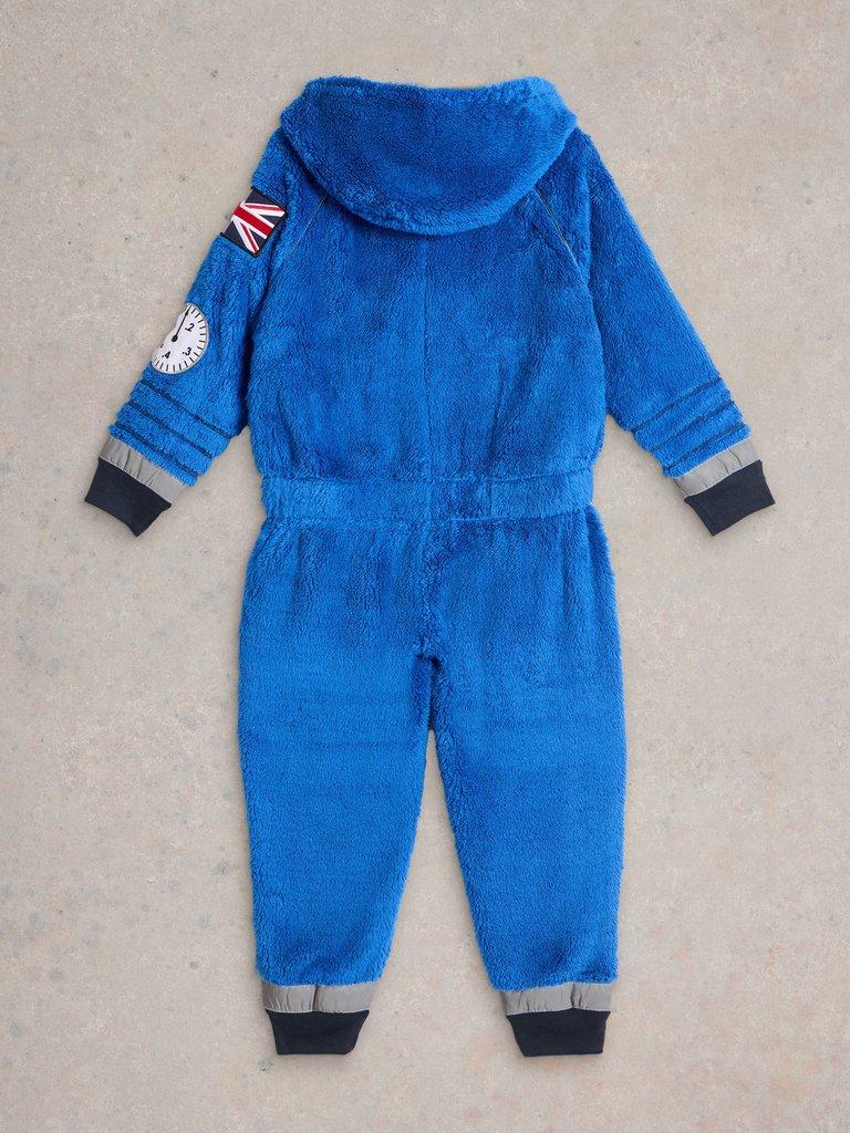 Spaceman Onesie in MID BLUE - FLAT BACK