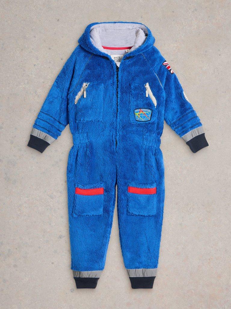 Spaceman Onesie in MID BLUE - FLAT FRONT