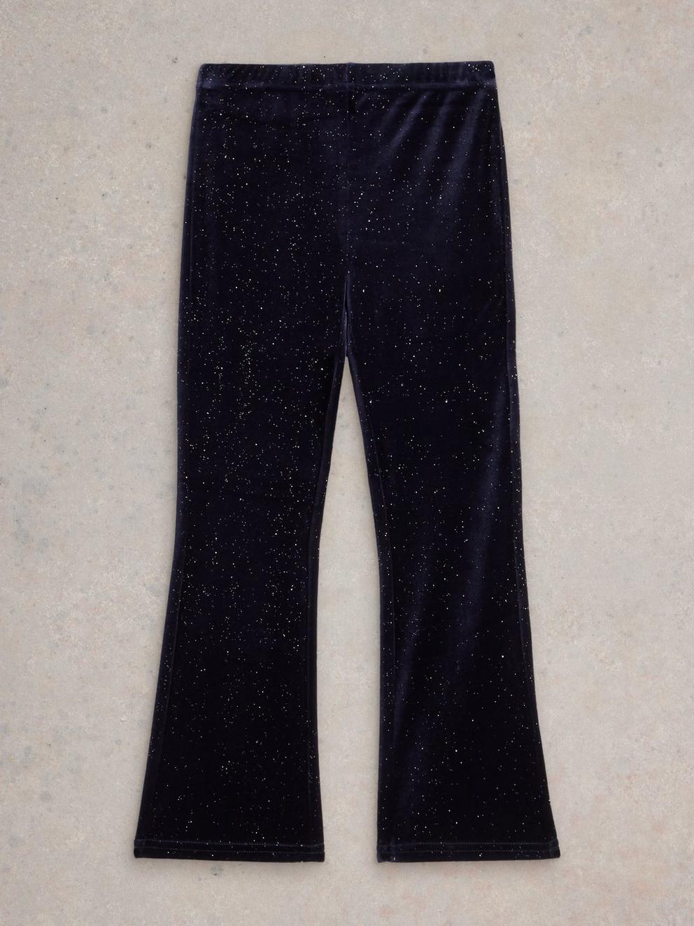 Sparkle Trouser in DARK NAVY - FLAT BACK