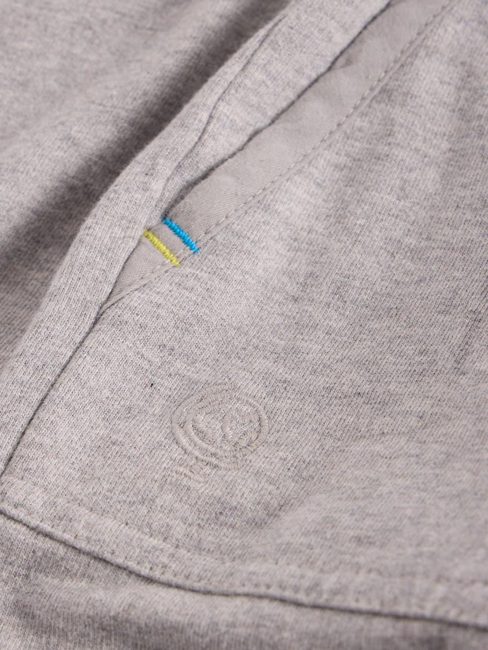 Freddy Jersey Jogger in GREY MARL - FLAT DETAIL