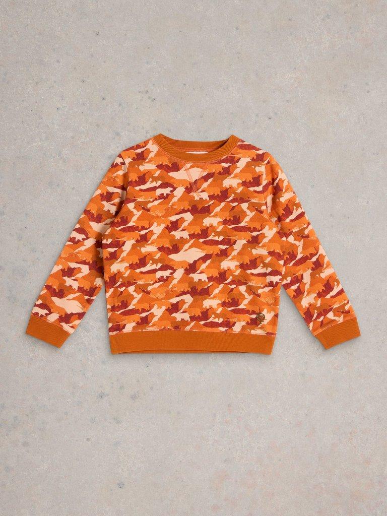 Ned Camo Sweat in ORANGE MLT - FLAT FRONT