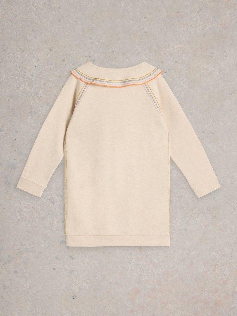 Mirabelle Sweatshirt Dress in LGT NAT - FLAT BACK