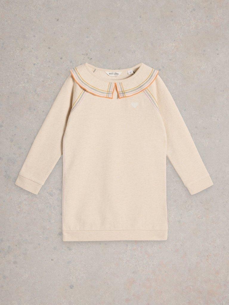 Mirabelle Sweatshirt Dress in LGT NAT - FLAT FRONT