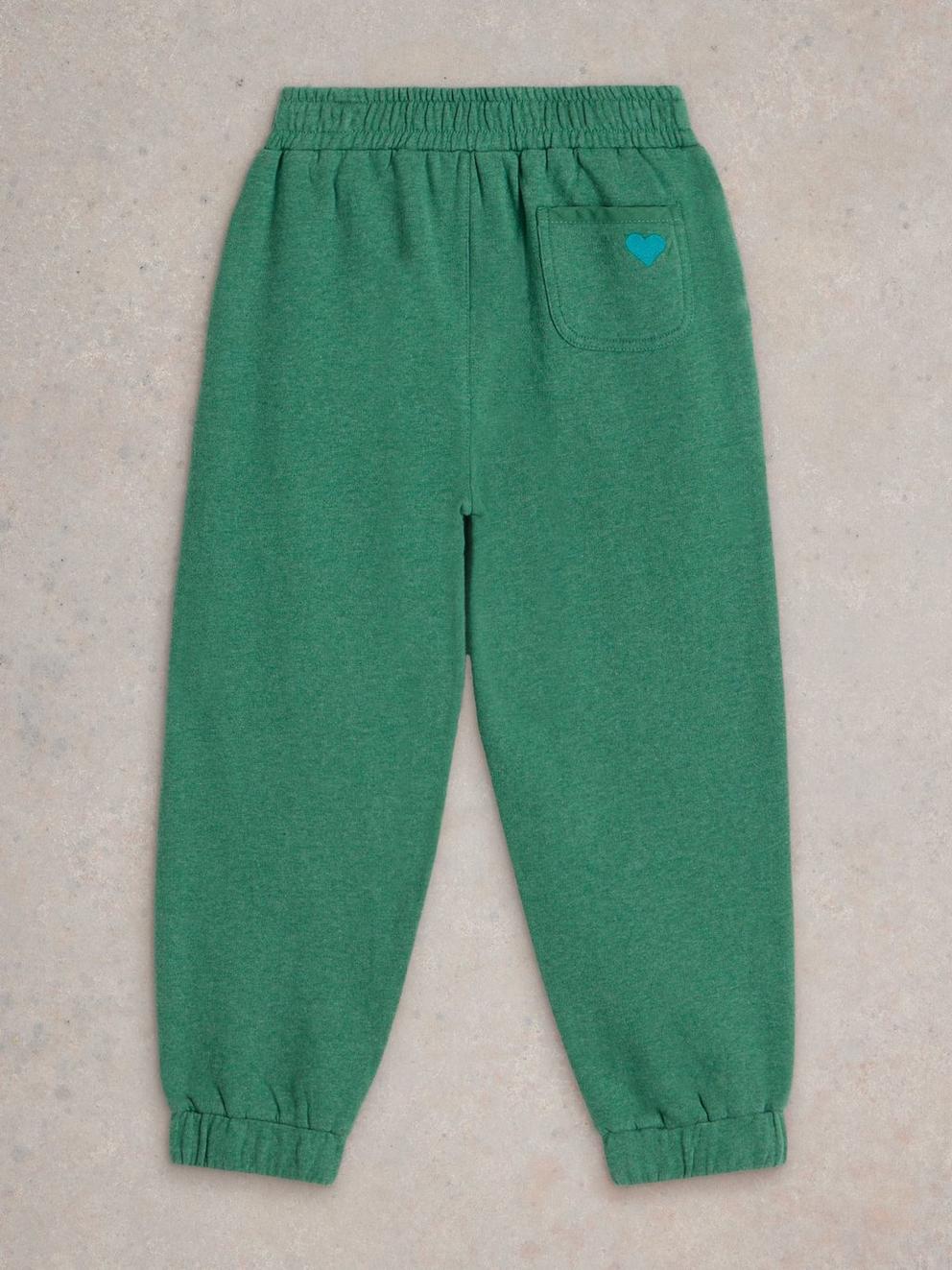 Nelly Jersey Jogger in MID GREEN - FLAT BACK