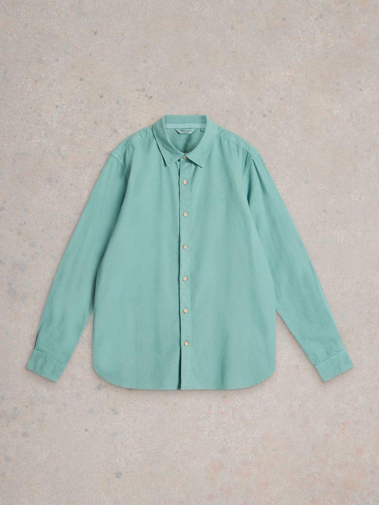 Bruton Oxford Shirt in LGT BLUE - FLAT FRONT