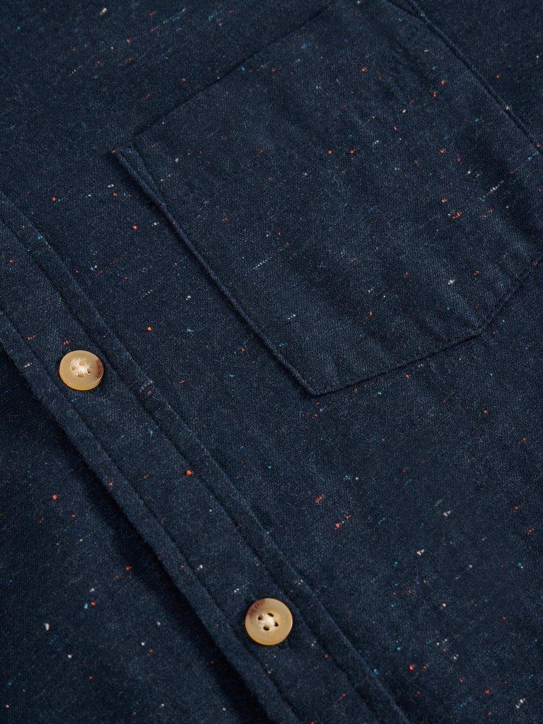 Nep Oxford Shirt in DARK NAVY - FLAT DETAIL