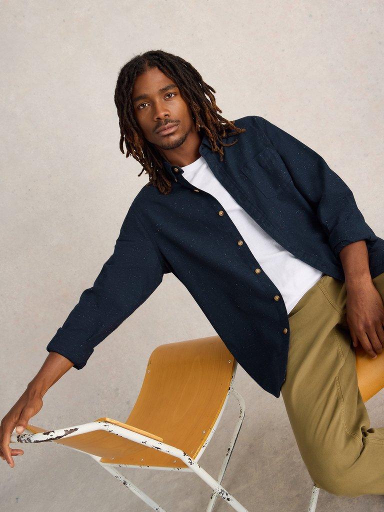 Nep Oxford Shirt in DARK NAVY - LIFESTYLE