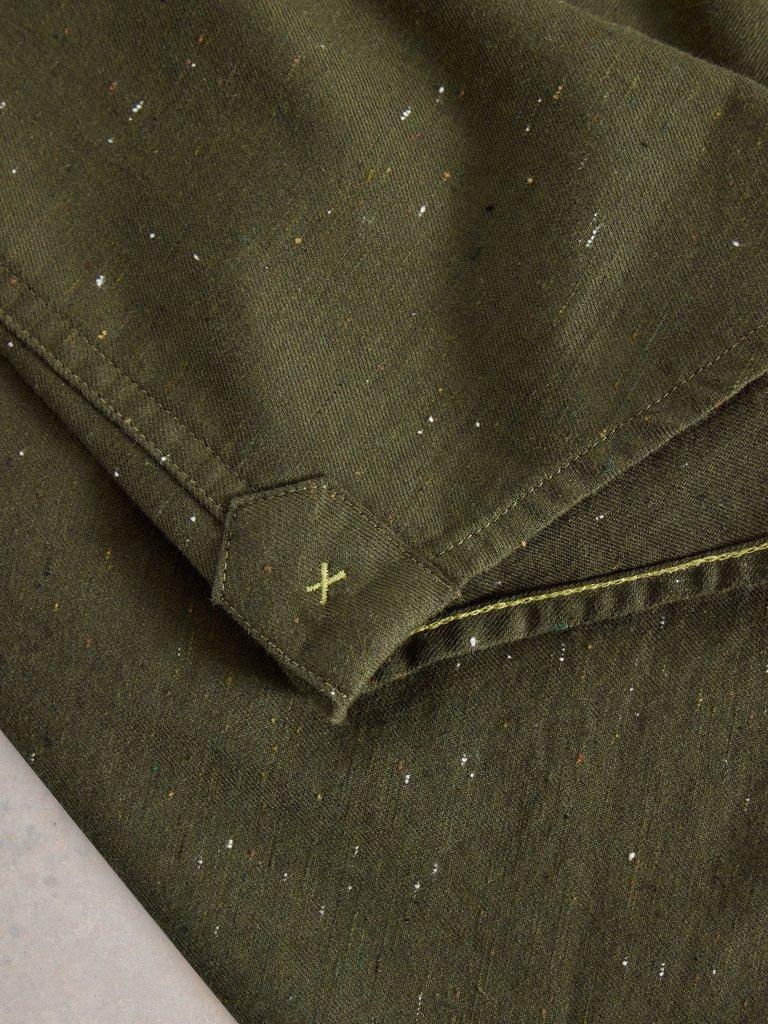 Nep Oxford Shirt in KHAKI GRN - FLAT DETAIL