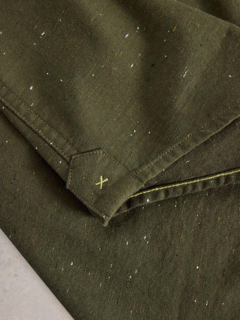 Nep Oxford Shirt in KHAKI GRN - FLAT DETAIL