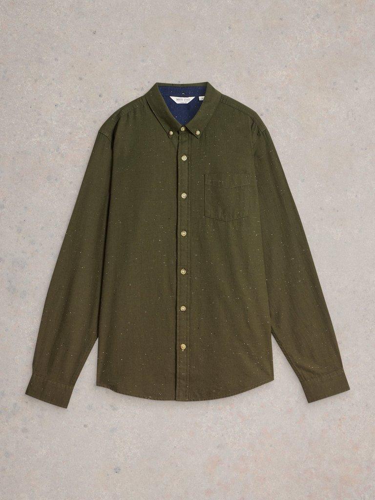 Nep Oxford Shirt in KHAKI GRN - FLAT FRONT