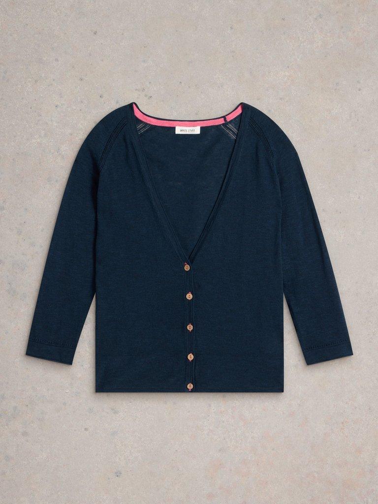 NARIA CARDI in DARK NAVY - FLAT FRONT