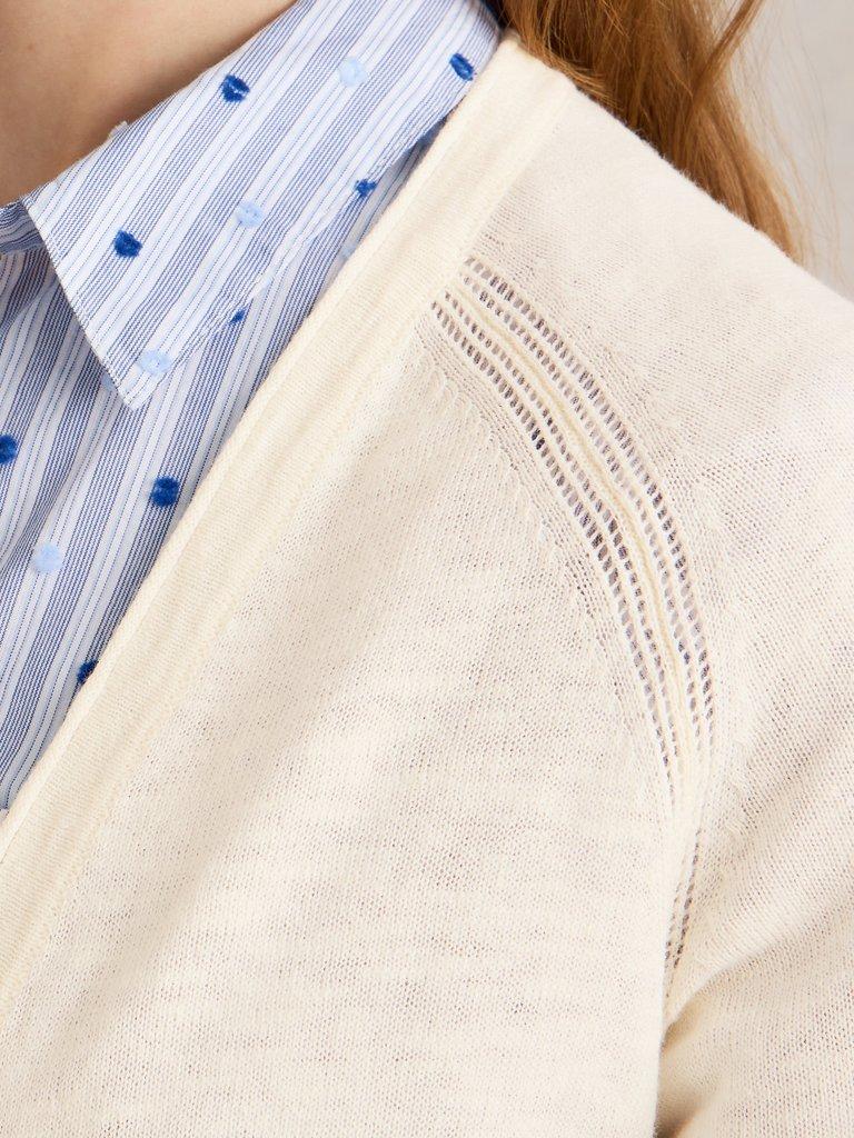 NARIA CARDI in NAT WHITE - MODEL DETAIL