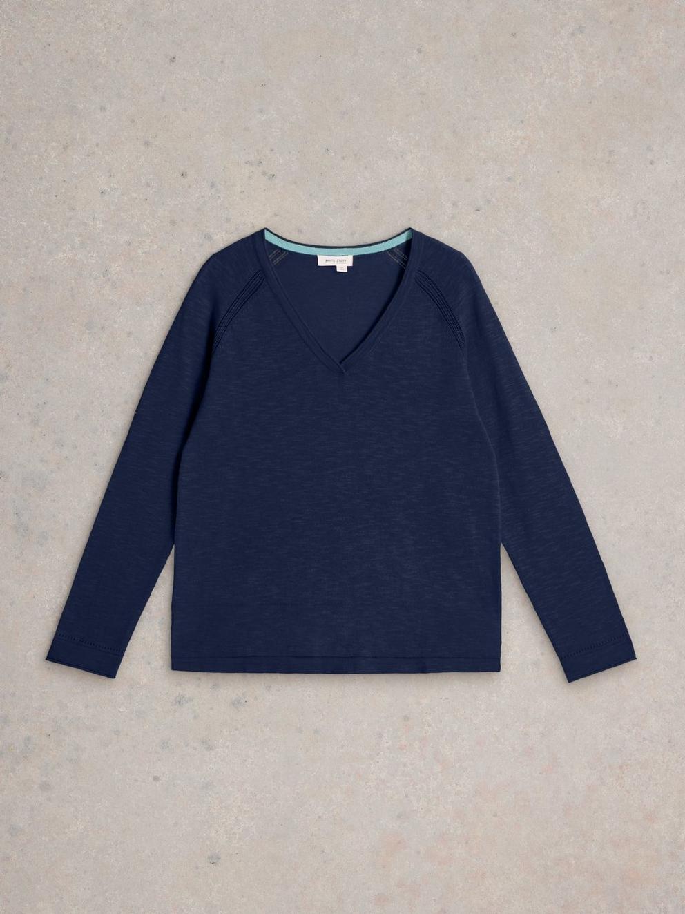 NARIA JUMPER in DARK NAVY - FLAT FRONT