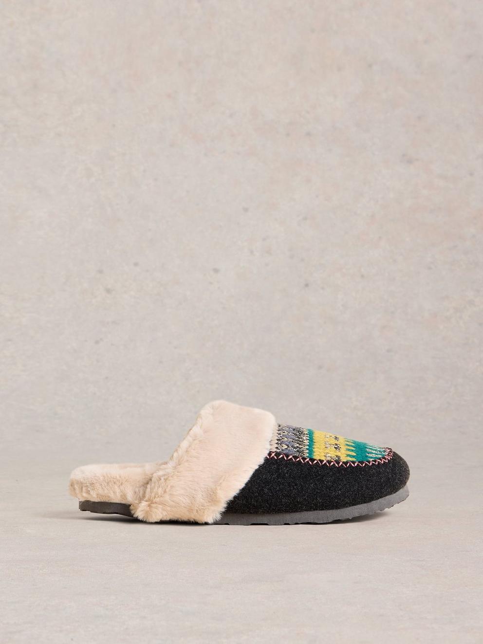 Myrtle Mule Slipper in GREY MLT - LIFESTYLE
