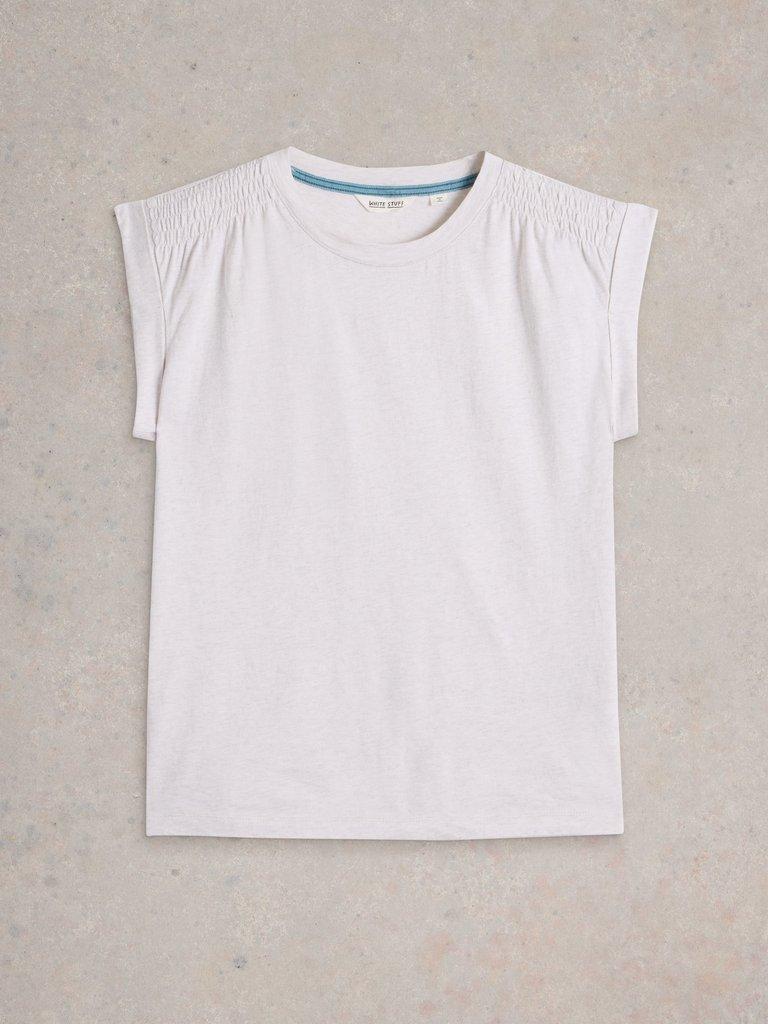 CLAUDIA TEE in LGT NAT - FLAT FRONT