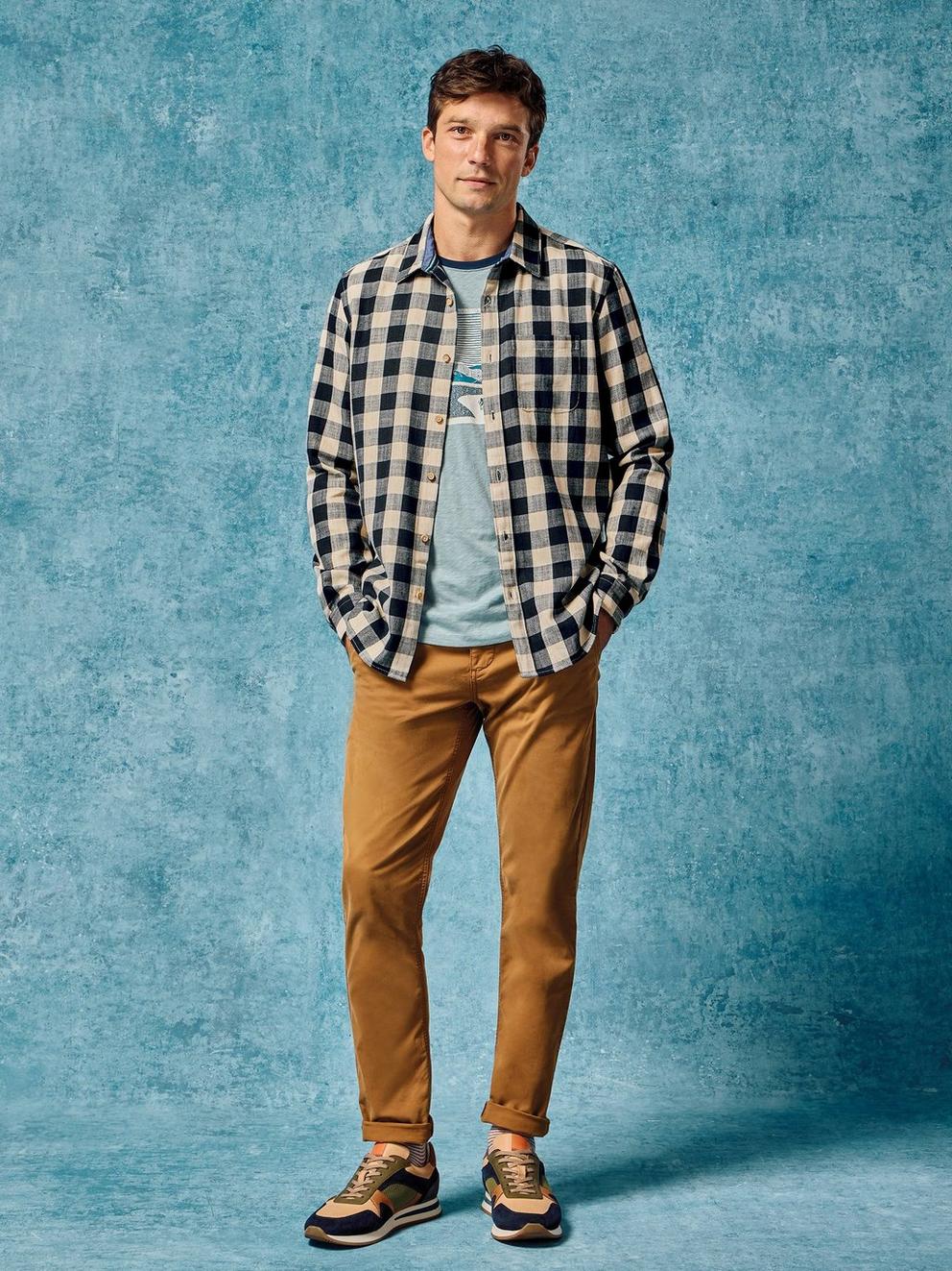 Buffalo Check Shirt in NAVY MULTI | White Stuff Buffalo Check Shirt in NAVY MULTI | White Stuff