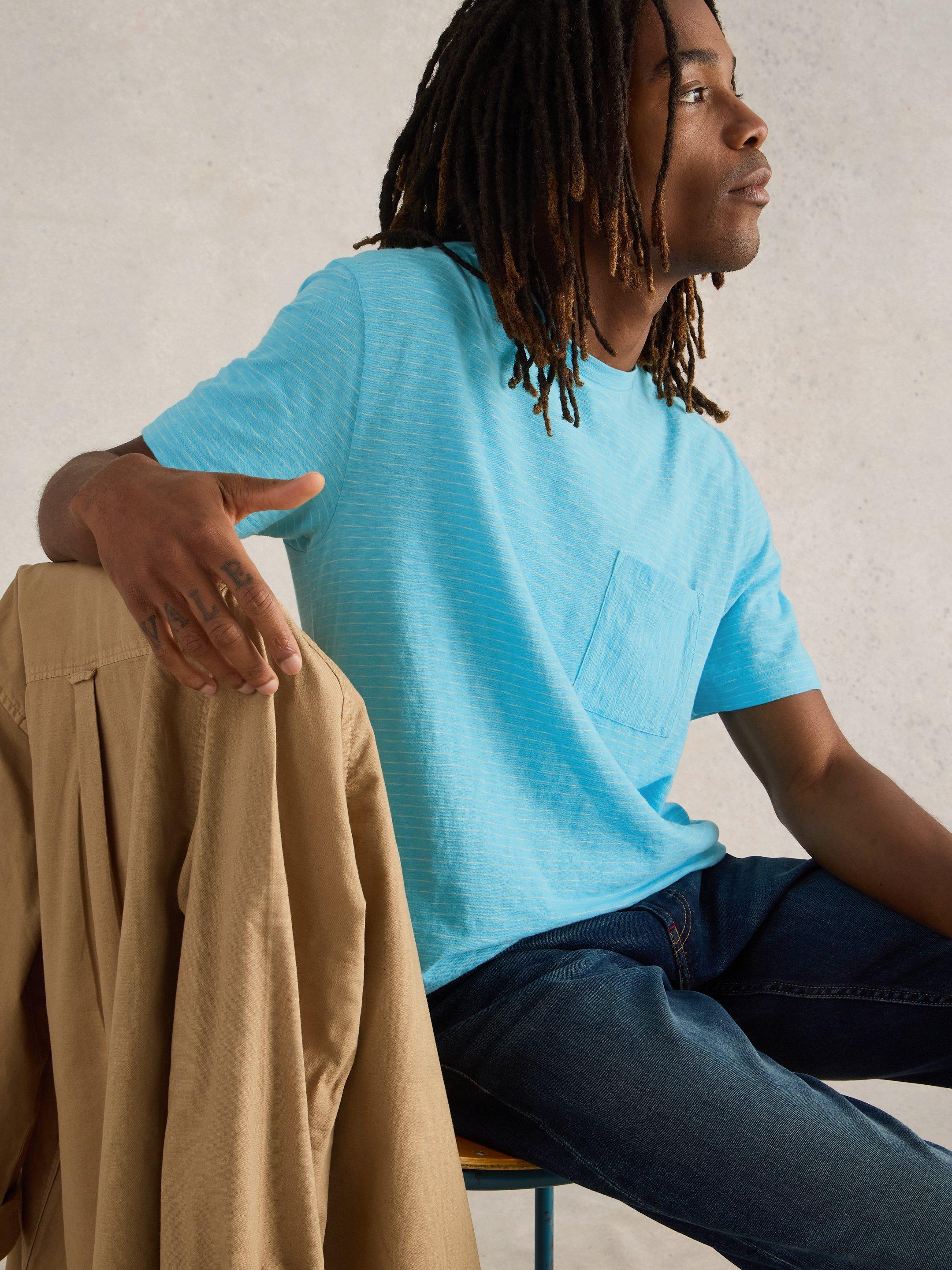 T-shirt D'été White Stuff - Taille UK 12, Couleur Bleu Et Blanc, Occasion Très Bon état