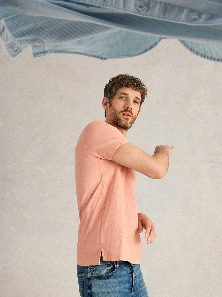 Abersoch Crew Neck Tee in LGT PINK - LIFESTYLE